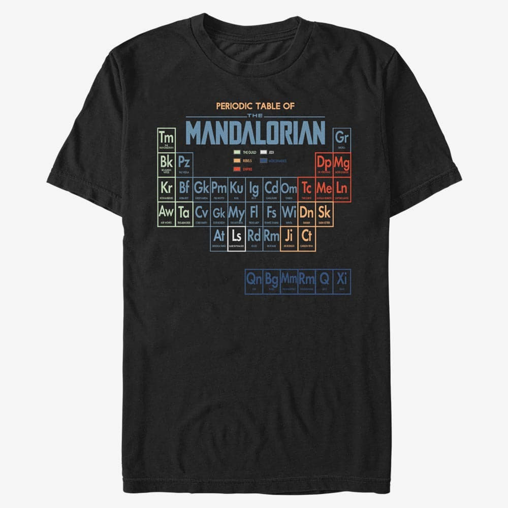 T-shirts Merch Star Wars: The Mandalorian - Table Of Mando Unisex T-Shirt Black