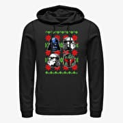 Merch Star Wars: Classic - Holiday Faces Unisex Hoodie Black