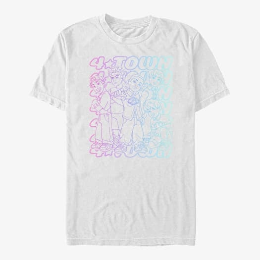 Tricou Merch Pixar Turning Red - Pastel 4 Town Unisex T-Shirt White