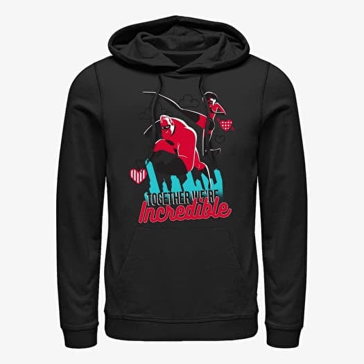 Sweatshirt Merch Pixar Incredibles - Together Incredible Unisex Hoodie Black