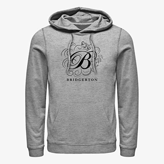 Mikina Merch Netflix Bridgerton - Bridgerton B Unisex Hoodie Heather Grey