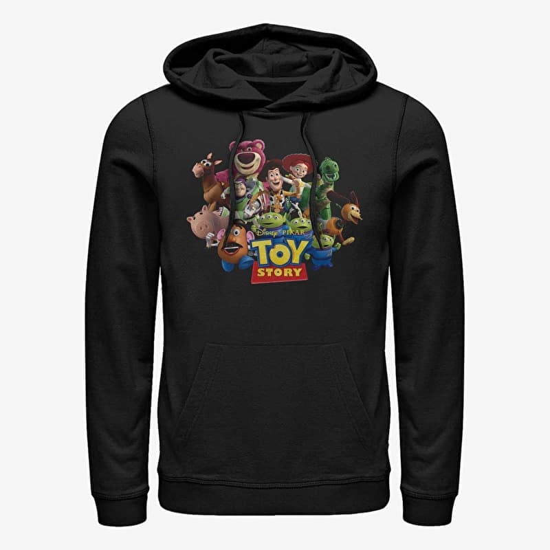 Mikina Merch Pixar Toy Story - Running Team Unisex Hoodie Black