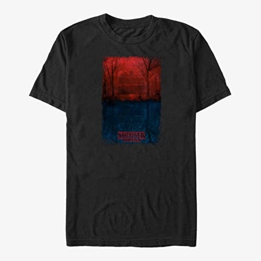 T-shirt Merch Netflix Stranger Things - Creel Upside Down Unisex T-Shirt Black