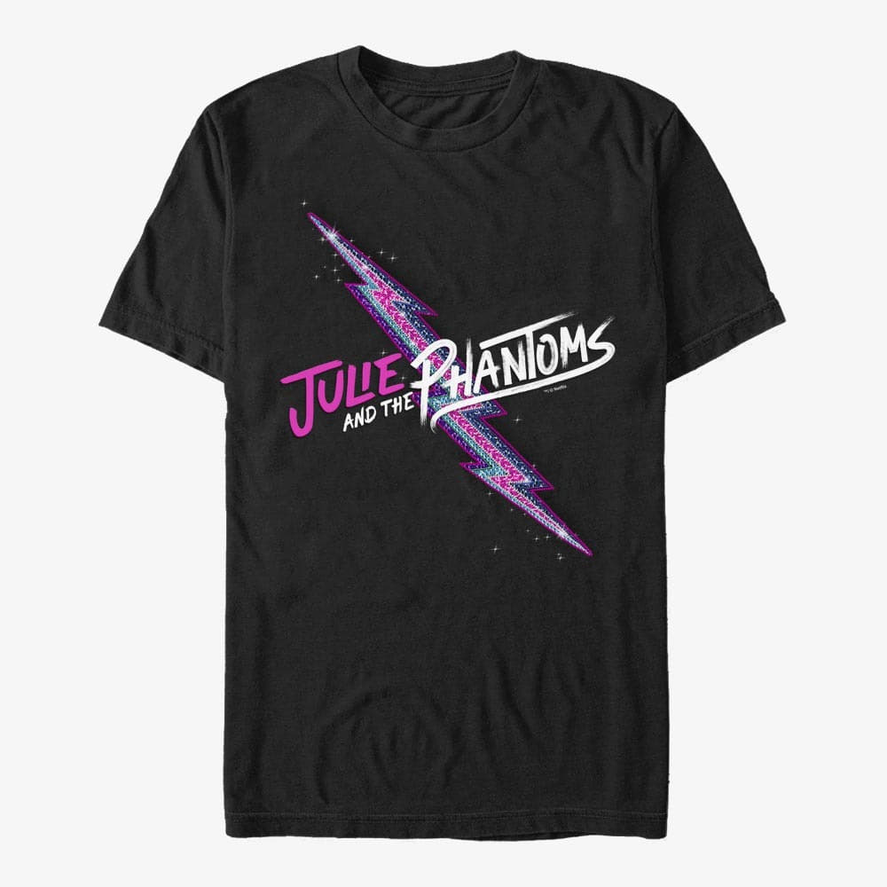 T-Shirts Merch Netflix Julie And The Phantoms - Lightning Bolt Unisex T-Shirt Black