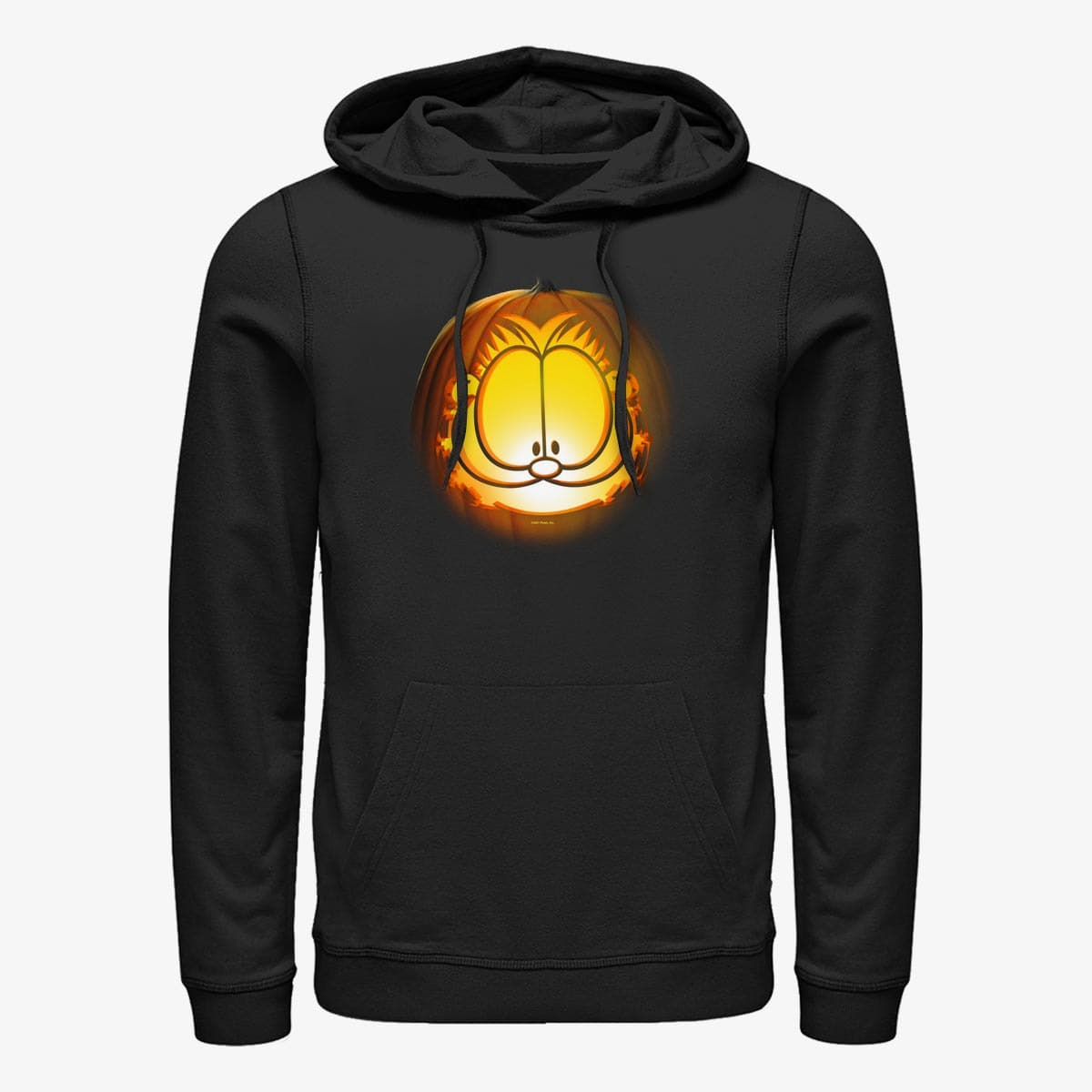 Sweatshirts Merch Paramount Garfield - Pumpkin Carve Garfield Unisex Hoodie Black