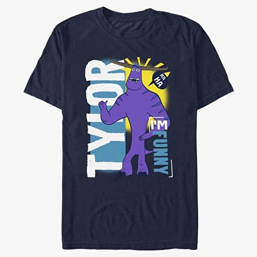 Тениска Merch Pixar Monsters At Work - Ha Ha Funny Unisex T-Shirt Navy Blue
