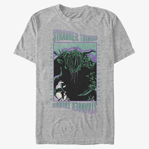 T-shirt Merch Netflix Stranger Things - Monster Things Unisex T-Shirt Heather Grey