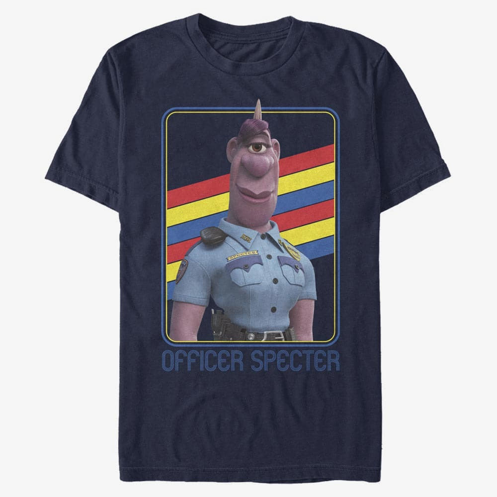 T-Shirts Merch Pixar Onward - Specter Rainbow Unisex T-Shirt Navy Blue