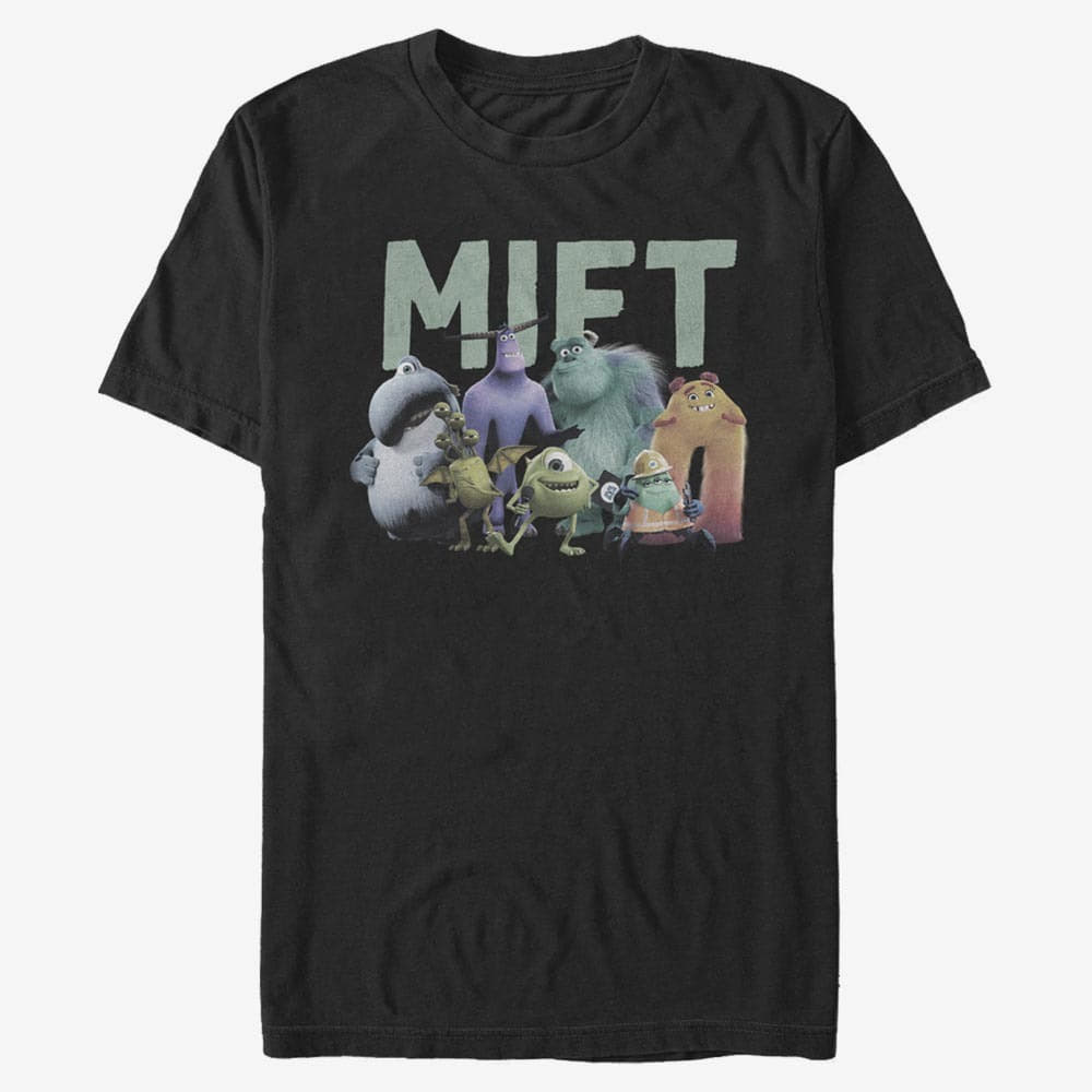 T-Shirts Merch Pixar Monsters At Work - Mift Crew Unisex T-Shirt Black