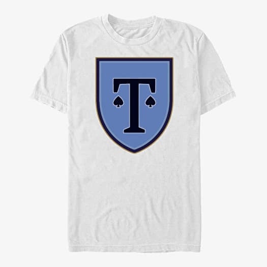 Maglietta Merch Netflix Heartstopper - Truham Spade Crest Unisex T-Shirt White
