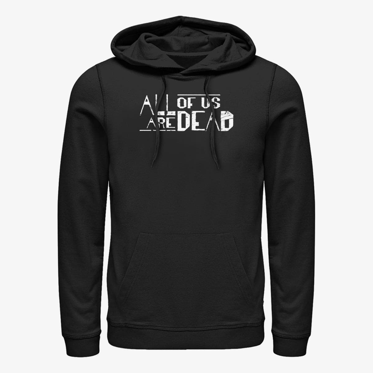 Sweatshirts Merch Netflix All Of Us Are Dead - AOUAD Eng Logo Unisex Hoodie Black