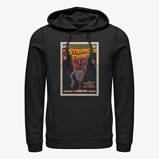 Sweatshirt Merch Netflix Stranger Things - Comic Cover Unisex Hoodie Black