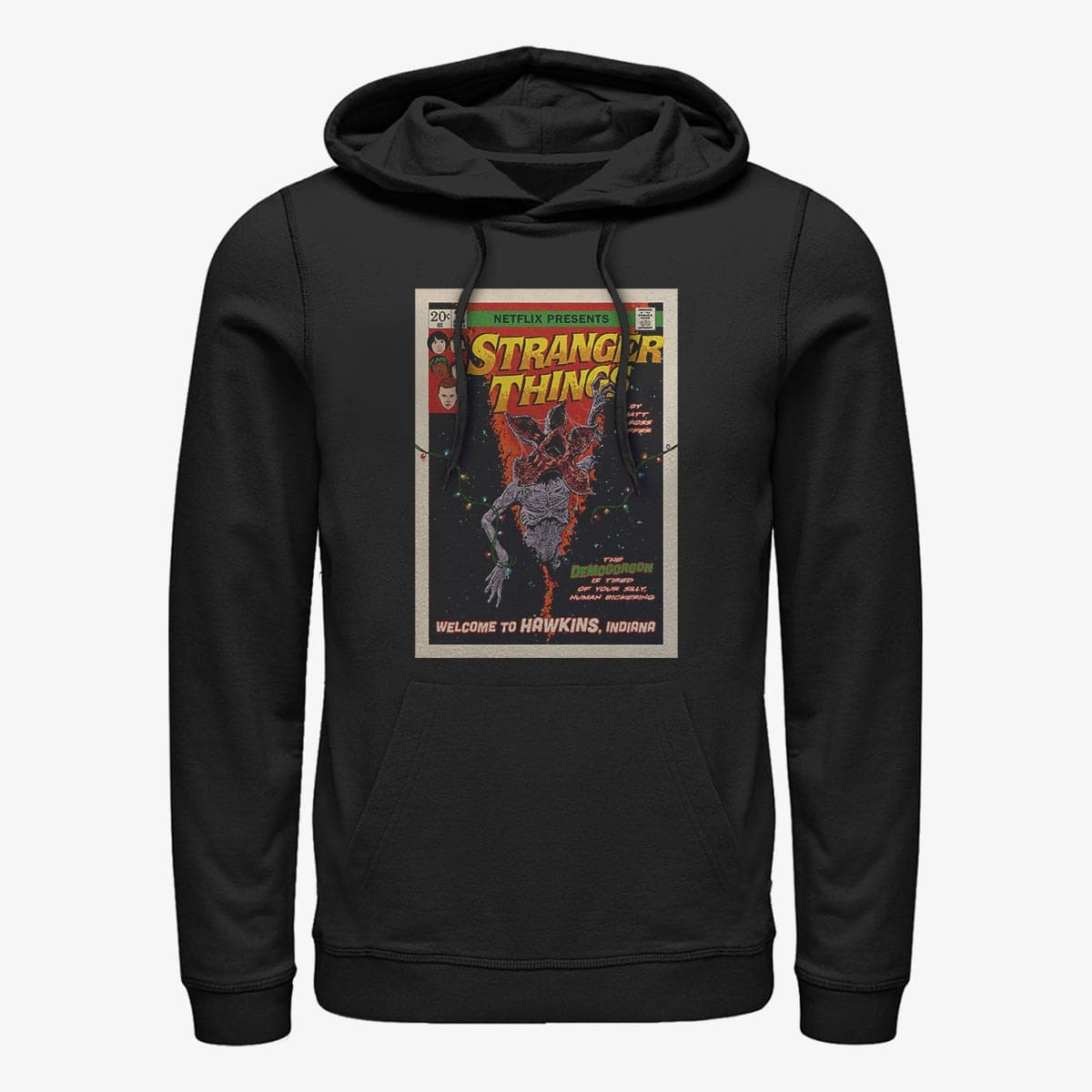 Толстовки та реглани Merch Netflix Stranger Things - Comic Cover Unisex Hoodie Black
