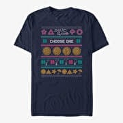 Merch Netflix Squid Game - DAGALOG COOKIE UGLY SWEATER Unisex T-Shirt Navy Blue