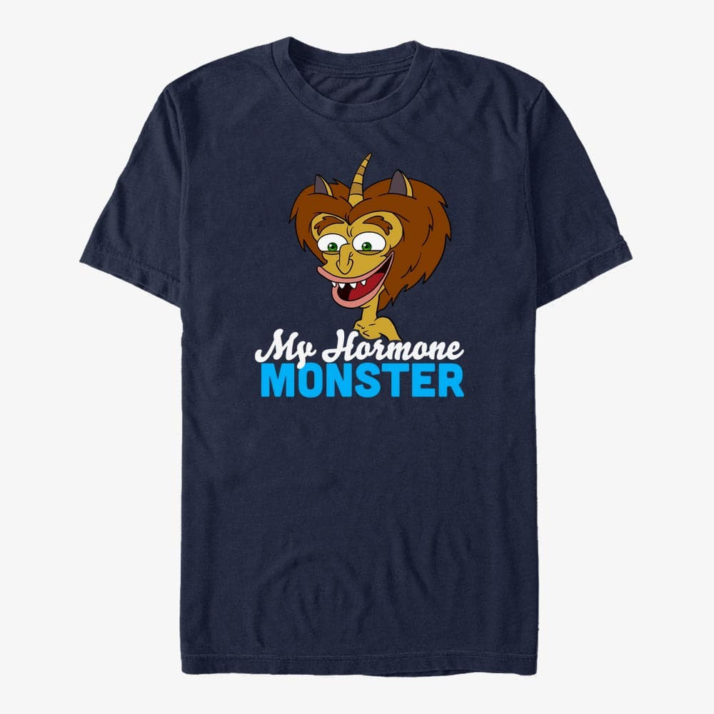 Trička Merch Netflix Human Resources - Maury Hormone Monster Unisex T-Shirt Navy Blue