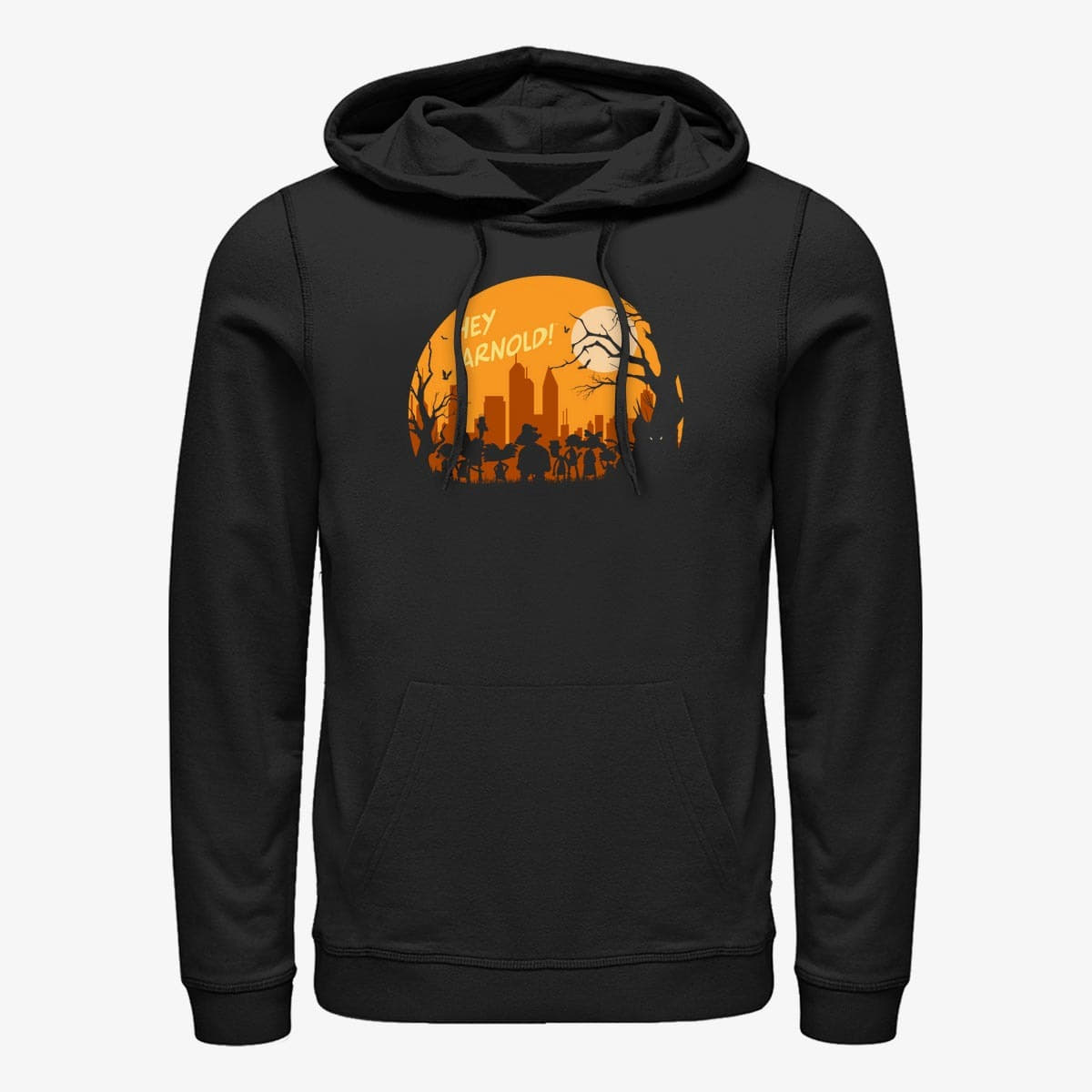 Hoodies and sweatshirts  Merch Paramount Hey Arnold - Haunting Arnold Unisex Hoodie Black