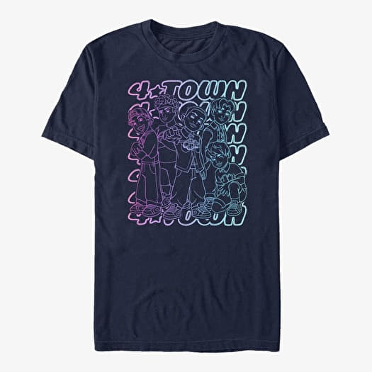 T-shirt Merch Pixar Turning Red - Pastel 4 Town Unisex T-Shirt Navy Blue