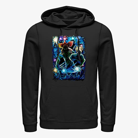 Hanorac Merch Netflix Stranger Things - Demogorgon Starry Unisex Hoodie Black