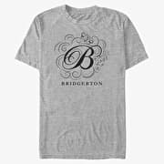 Merch Netflix Bridgerton - Bridgerton B Unisex T-Shirt Heather Grey