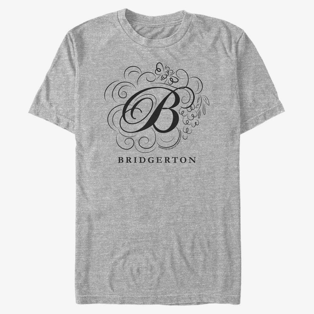 T-Shirts Merch Netflix Bridgerton - Bridgerton B Unisex T-Shirt Heather Grey