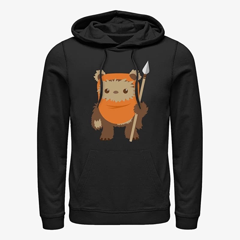 Sweatshirt Merch Star Wars: Classic - Ewok Spear Unisex Hoodie Black