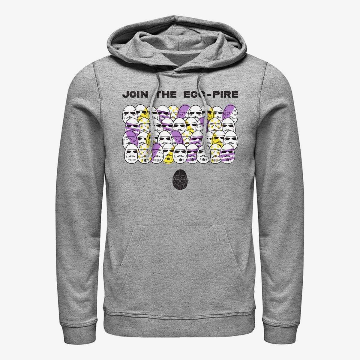Толстовки та реглани Merch Star Wars: Classic - The Egg-pire Unisex Hoodie Heather Grey