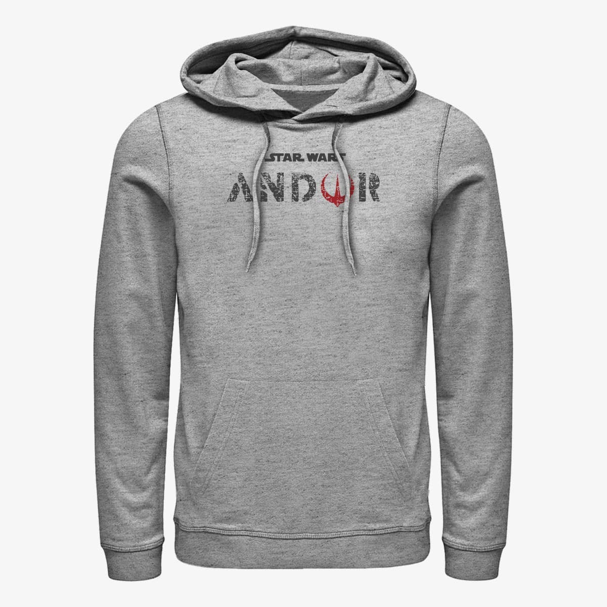 Толстовки та реглани Merch Star Wars: Andor - Flat Andor Logo Unisex Hoodie Heather Grey