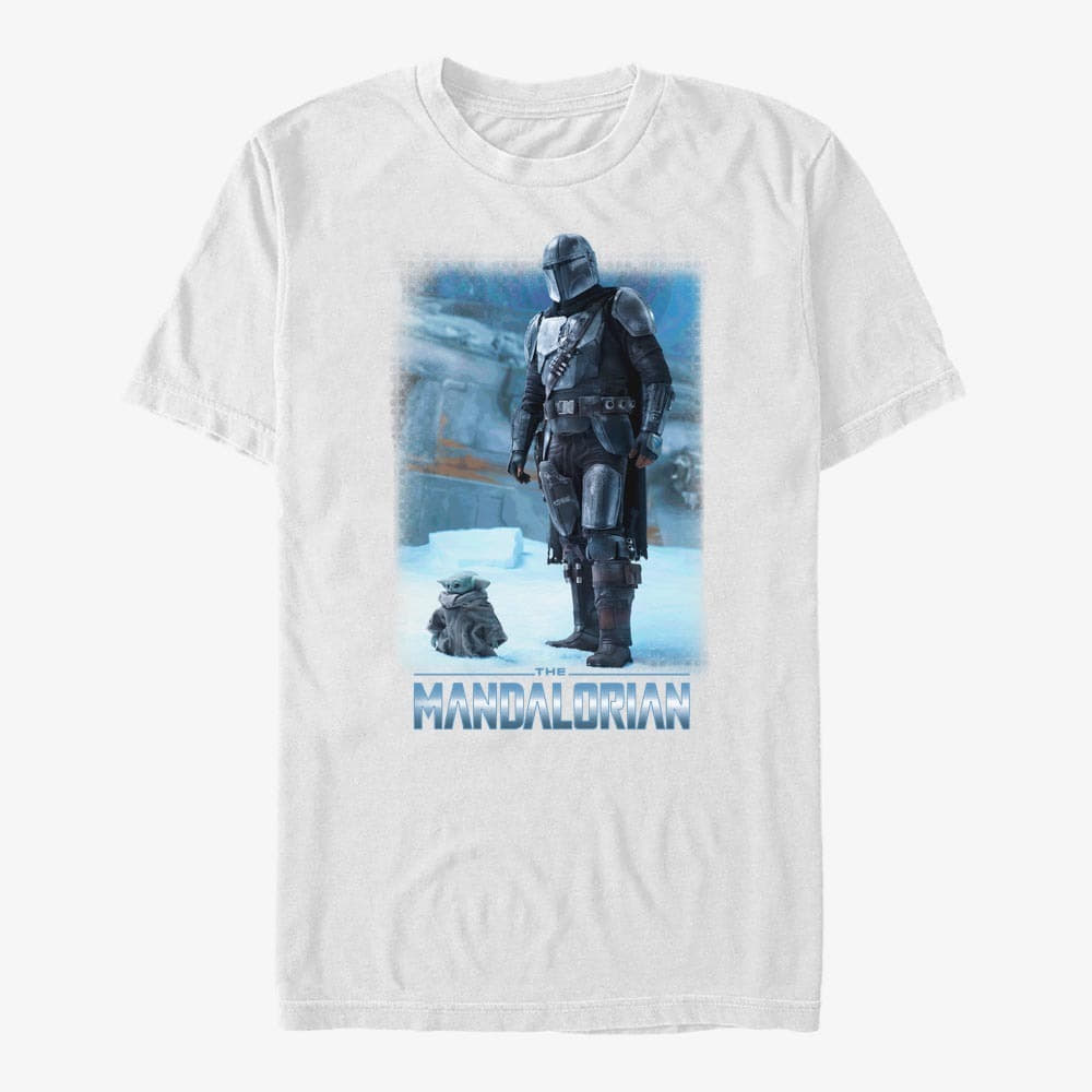 Magliette Merch Star Wars: The Mandalorian - MandoMon Epi2 Cute Unisex T-Shirt White