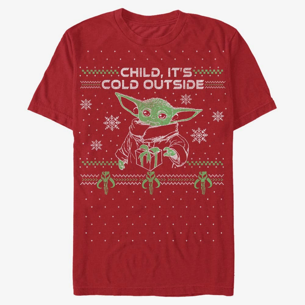 T-shirts Merch Star Wars: The Mandalorian - Child Outside Unisex T-Shirt Red