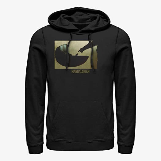 Merch Star Wars: The Mandalorian - Painted Scene Unisex Hoodie Black