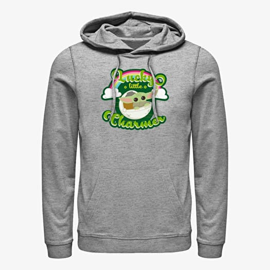 Merch Star Wars: The Mandalorian - Charmer Rainbow Unisex Hoodie Heather Grey