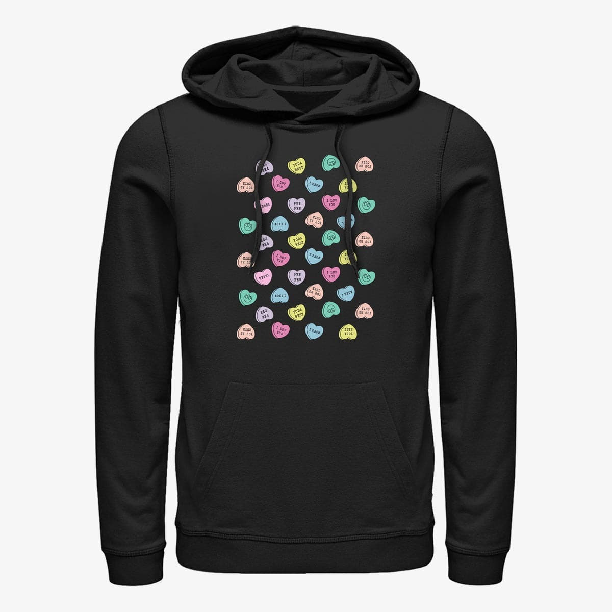 Толстовки та реглани Merch Star Wars: Classic - Star Wars Candy Hearts Unisex Hoodie Black
