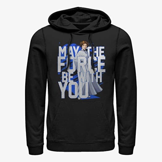 Sweatshirt Merch Star Wars: Classic - Force Stack Leia Unisex Hoodie Black