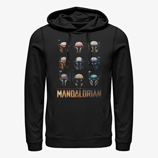 Sweatshirt Merch Star Wars: Mandalorian - Mando Helmet Boxup Unisex Hoodie Black