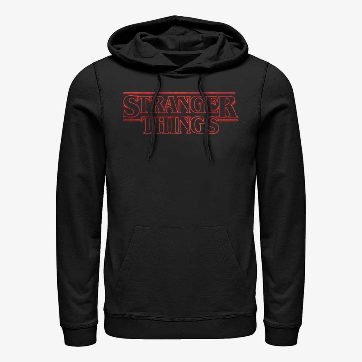 Суитчъри Merch Netflix Stranger Things - Stranger Neon Logo Unisex Hoodie Black