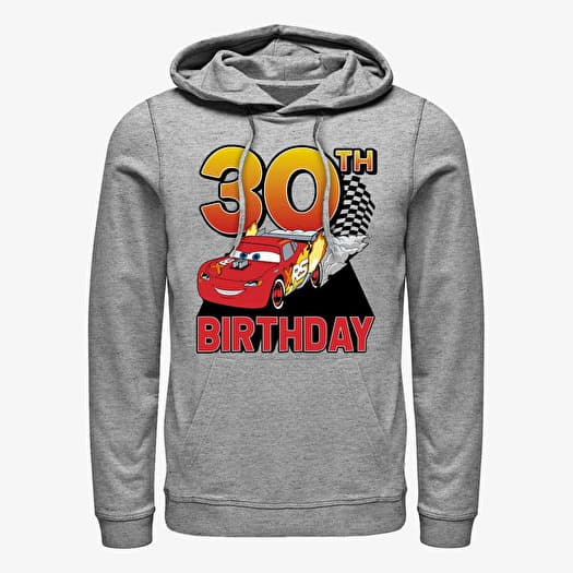 Sweatshirt Merch Pixar Cars 2 - Lightning Birthday 30 Unisex Hoodie Heather Grey