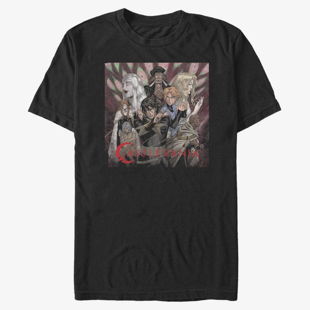 T-Shirts Merch Netflix Castlevania - Square 1 Unisex T-Shirt Black