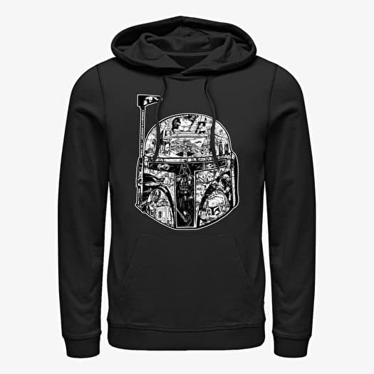 Sudadera Merch Star Wars: Classic - Boba Helmet Story Unisex Hoodie Black