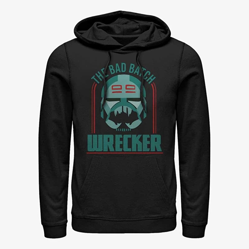 Sweatshirt Merch Star Wars: Clone Wars - Bad Batch Badge Unisex Hoodie Black