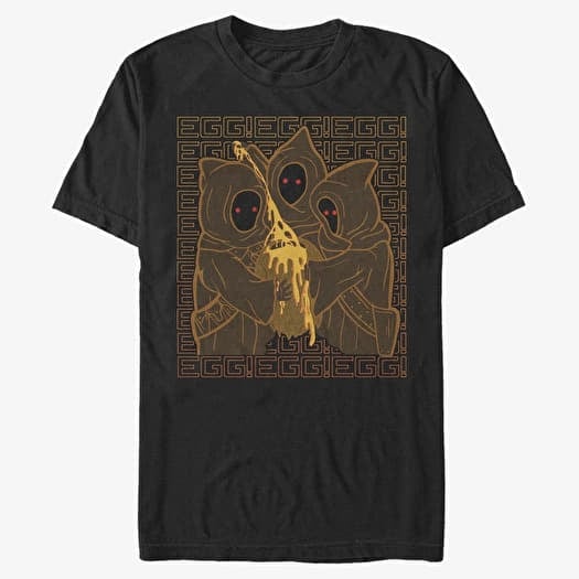 Tričko Merch Star Wars: The Mandalorian - Jawa Egg Unisex T-Shirt Black