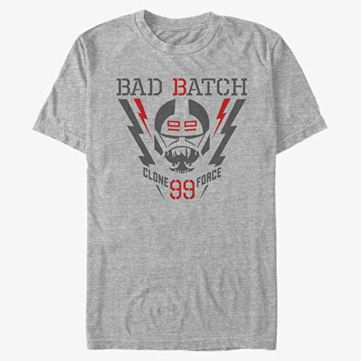 T-shirt Merch Star Wars: The Bad Batch - Lightning Force Unisex T-Shirt Heather Grey