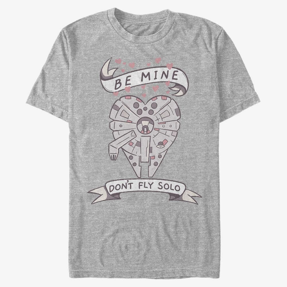 Тениски Merch Star Wars: Classic - Be Mine Falcon Unisex T-Shirt Heather Grey