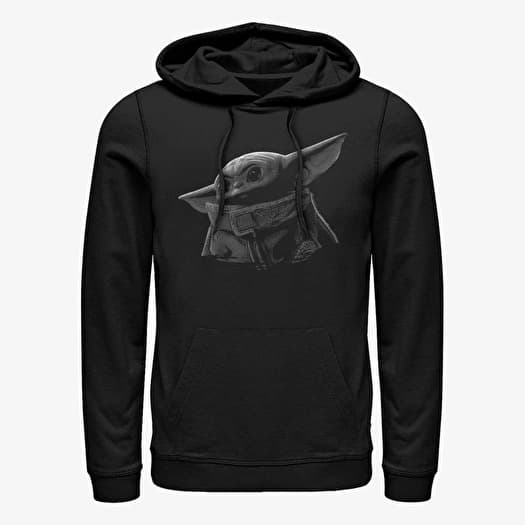 Sweatshirt Merch Star Wars: The Mandalorian - Green Grey Unisex Hoodie Black