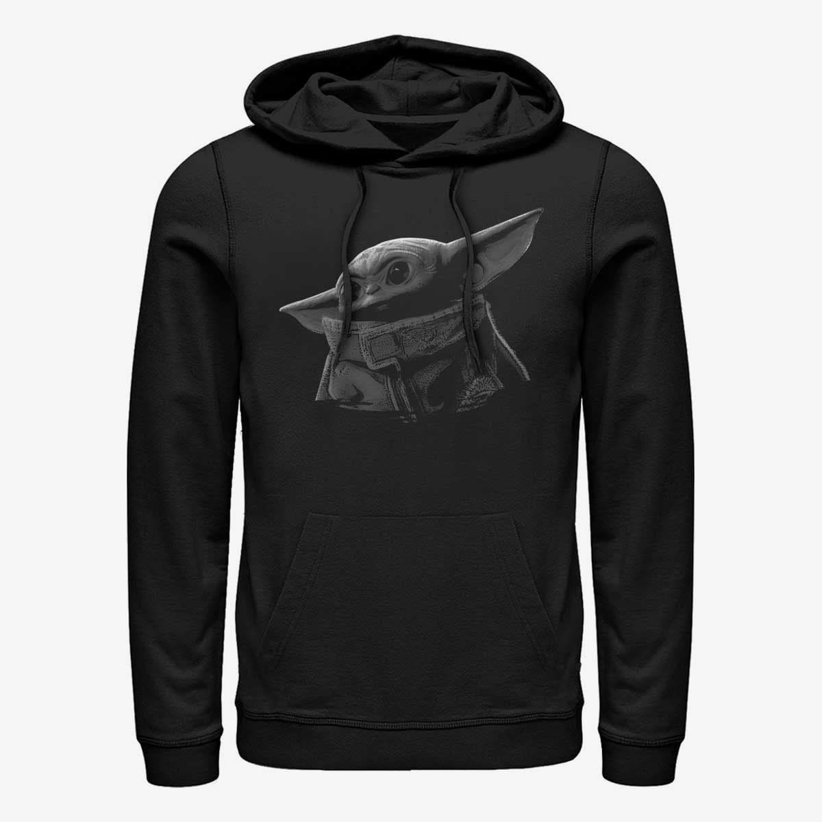 Sweatshirts Merch Star Wars: The Mandalorian - Green Grey Unisex Hoodie Black