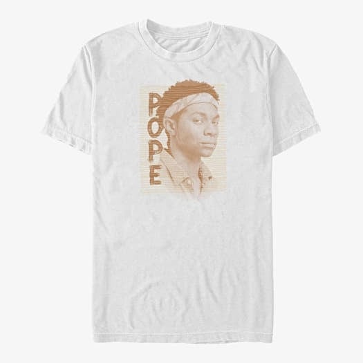 T-shirt Merch Netflix Outer Banks - Pope Portrait Unisex T-Shirt White