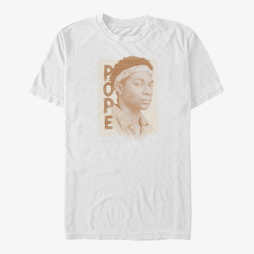 T-shirts Merch Netflix Outer Banks - Pope Portrait Unisex T-Shirt White