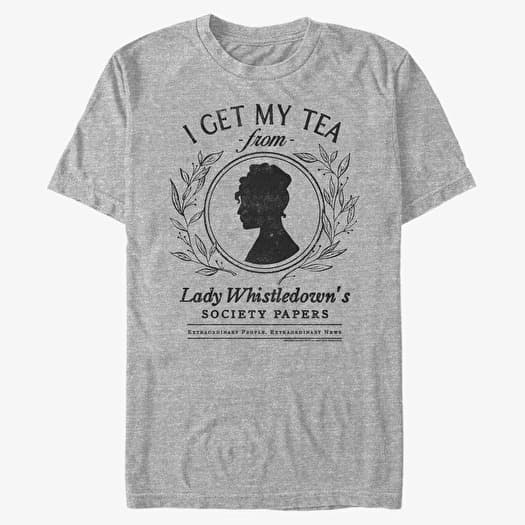 Camiseta Merch Netflix Bridgerton - Whistledown Tea Unisex T-Shirt Heather Grey
