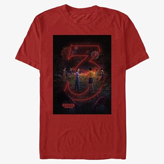 Тениска Merch Netflix Stranger Things - Season Three Unisex T-Shirt Red