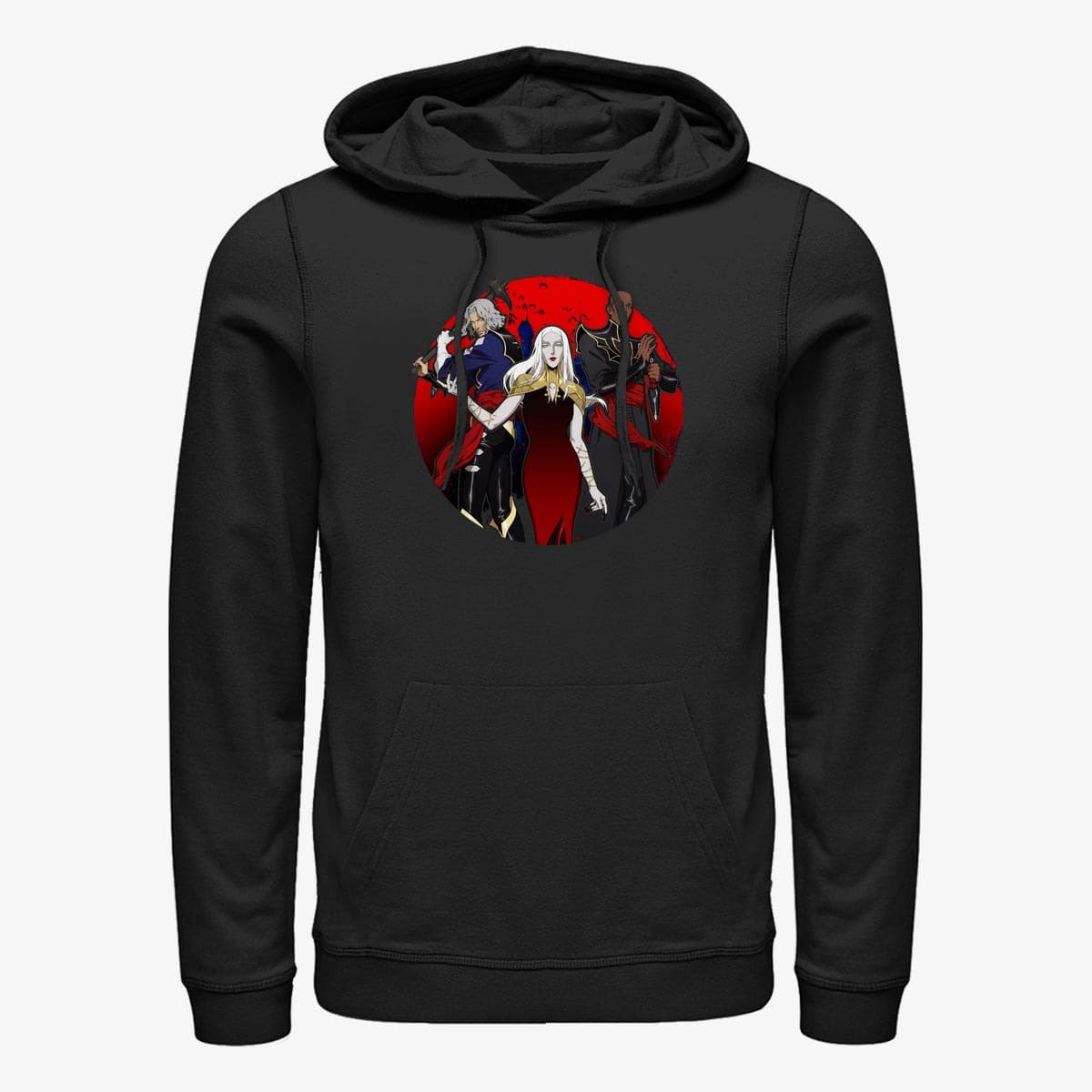 Dukserice Merch Netflix Castlevania - Carmilla Group Unisex Hoodie Black