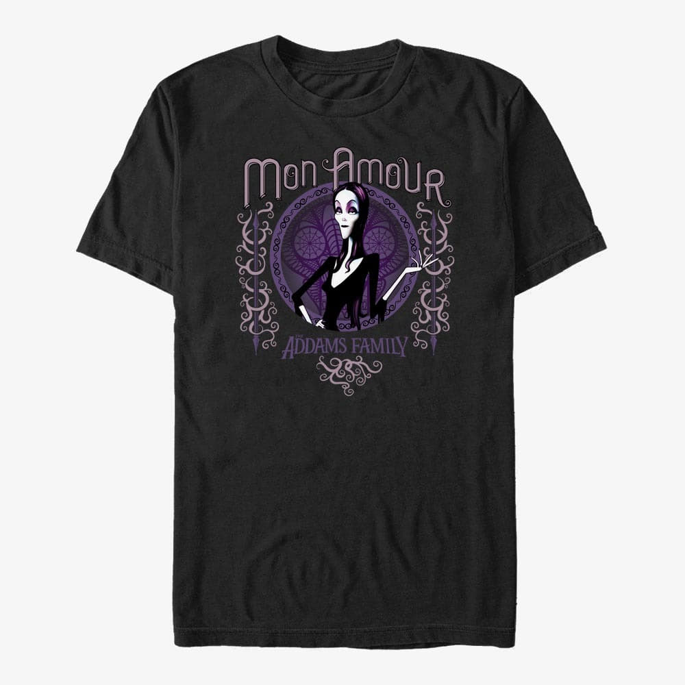 Magliette Merch MGM The Addams Family - Mon Amour Unisex T-Shirt Black